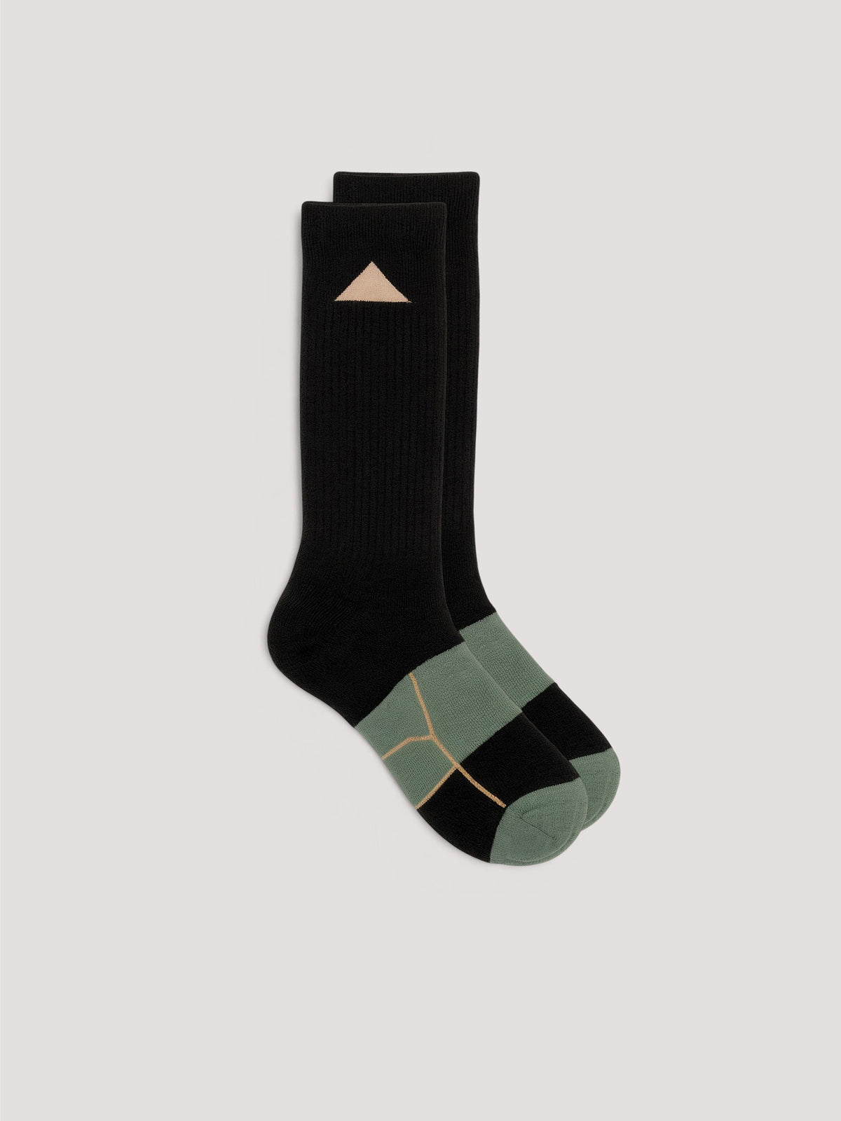 Contrast Panel Crew Socks